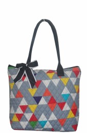 Small Quilted Tote Bag-RUM1515/BK